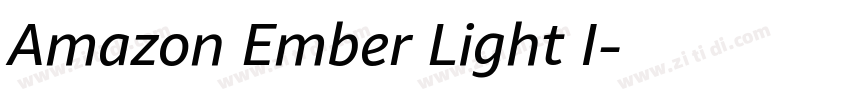 Amazon Ember Light I字体转换